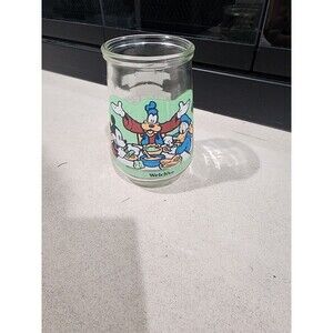 WELCH'S JELLY GLASS, MICKEY MOUSE, JELLY GLASS  # 2  LUNCH BUDDIES GREAT SHAPE